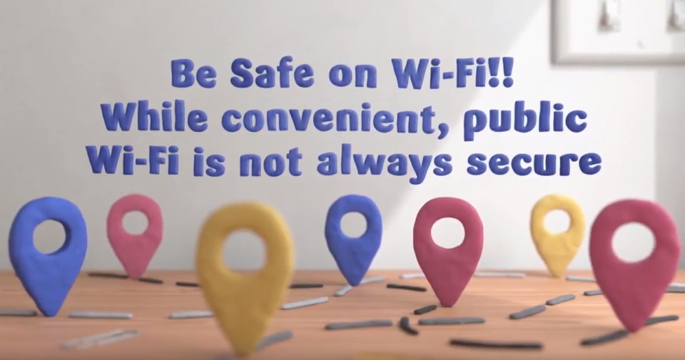 Be safe on Wi-fi! While convenient, public Wi-Fi is not always secure.