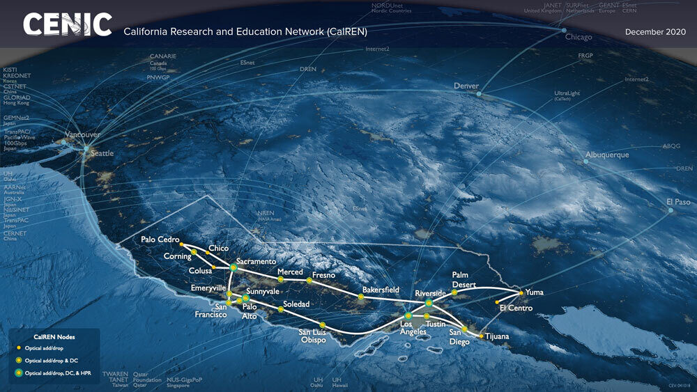 CENIC CalREN map