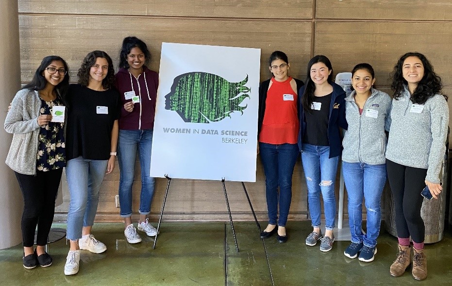 Student volunteers and attendees at WiDS Berkeley Conference 2020.