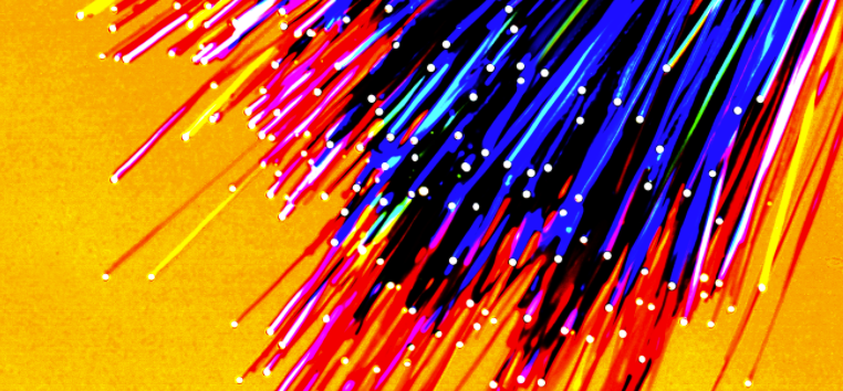 In order to use existing optical network fibers such as these, qubits (quantum bits) need to be efficiently converted to "flying qubits." (Credit: Berkeley Lab)