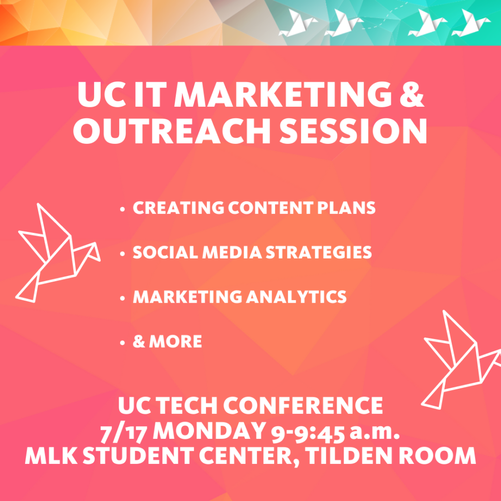 UC IT Marketing Outreach Session Banner