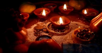 Diwali candles