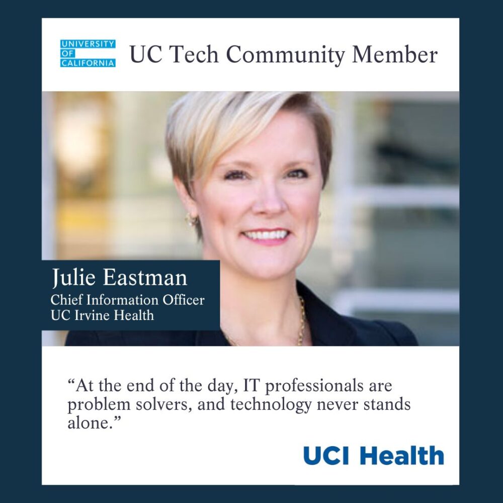 Julie Eastman - At the end of the day, IT professionals are problem solvers, and technology never stands alone.