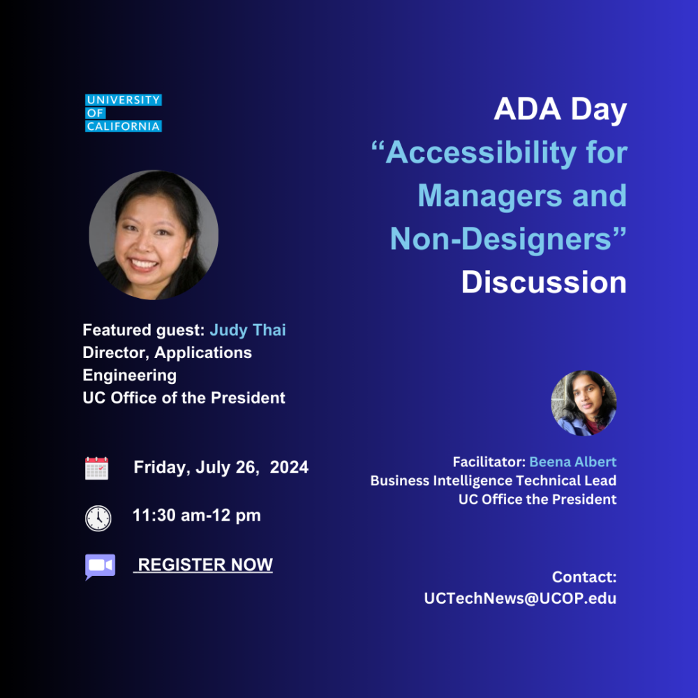 ADA Day Event and LI course discussion