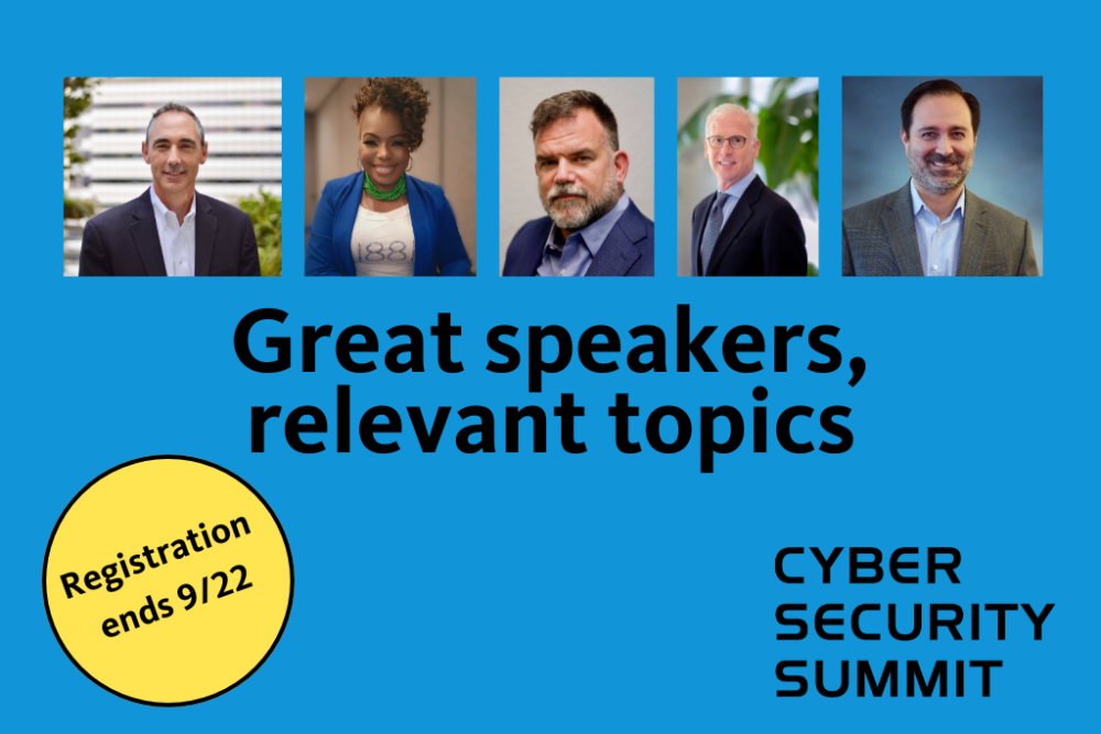 Cyber Security Summit speaker images in squares