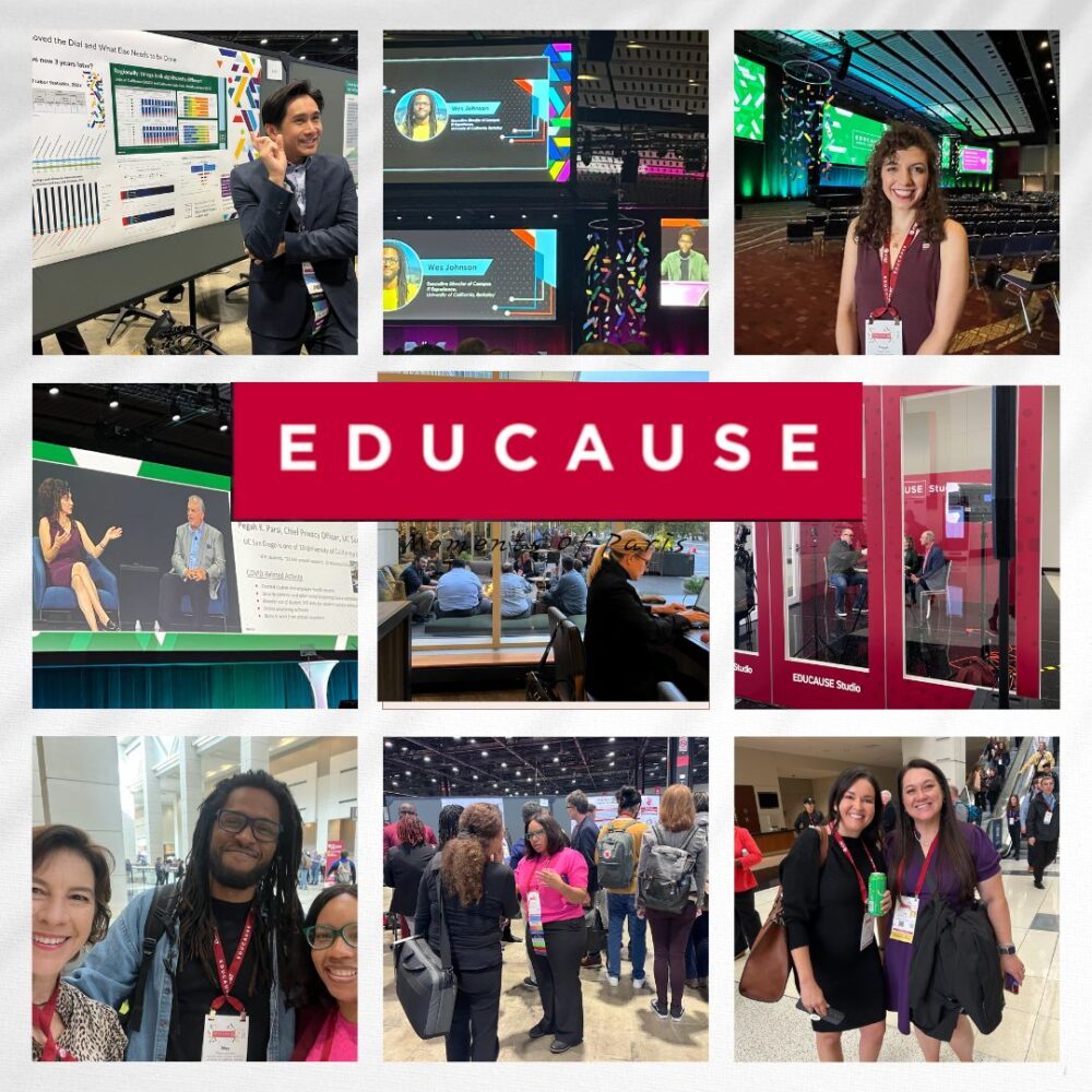 EDUCAUSE collage of UC attendees