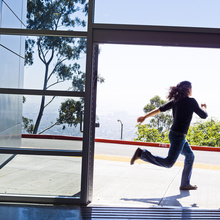 woman running