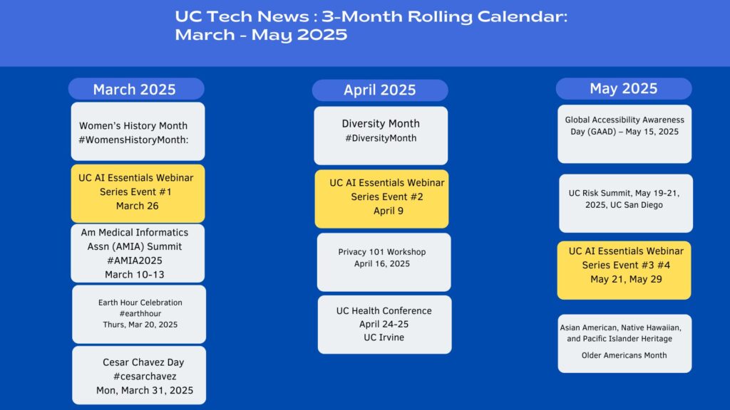 3-month rolling calendar