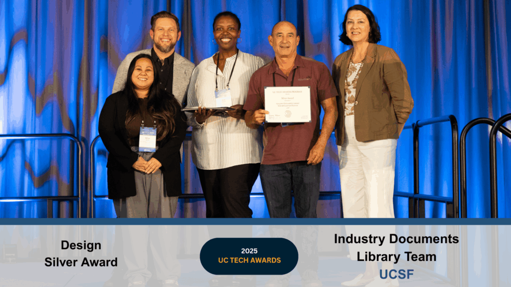 The Industry Documents Library Web Application Rebuild from UCSF received the Silver Design Award. Click to view the article.