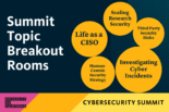 Summit Topic Breakout Rooms with names of those rooms