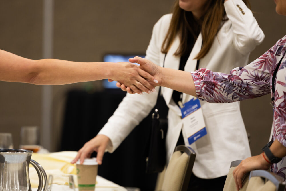 people shaking hands