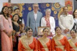 President Milliken, Nana Smith, and some members of the Diwali planning committee and guests