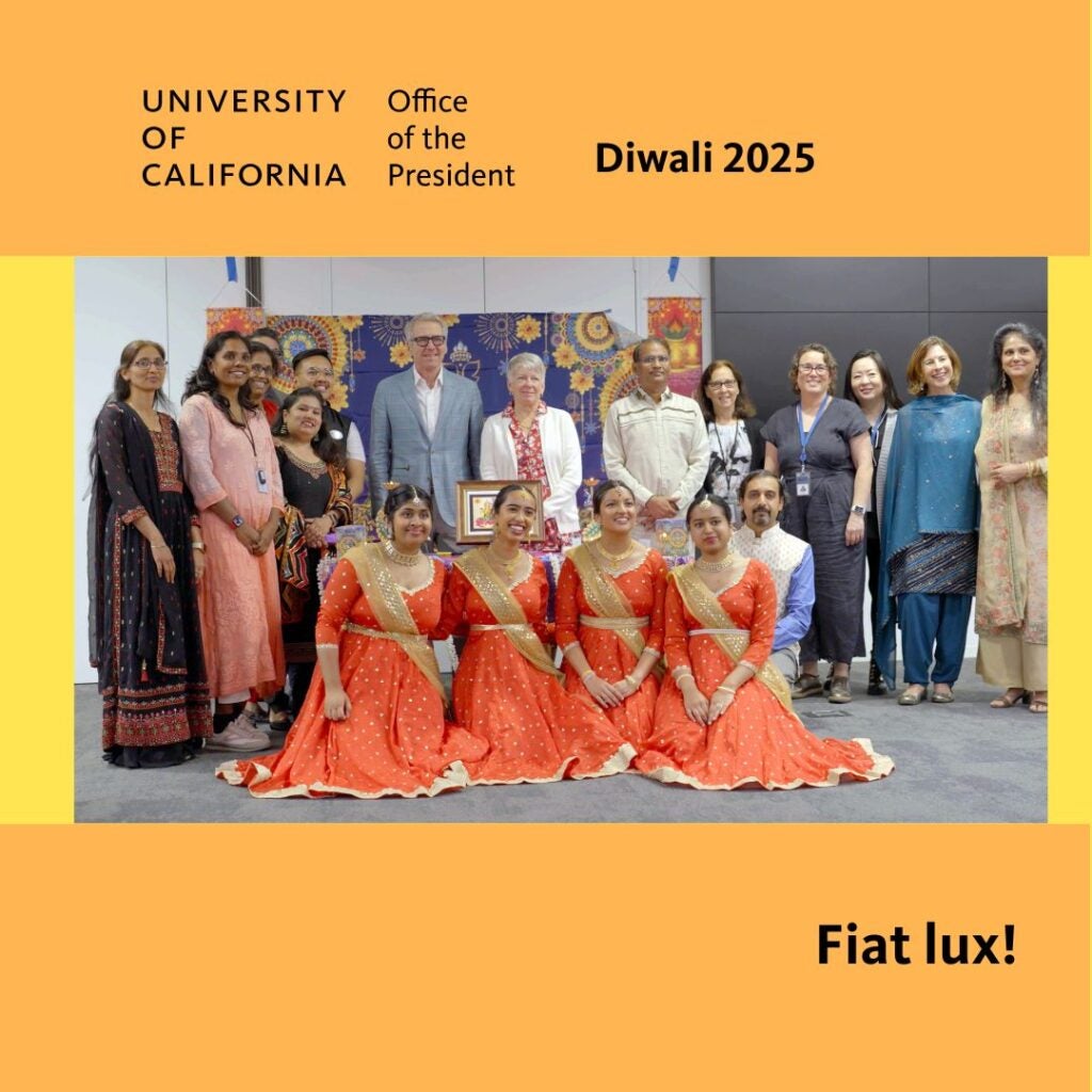 Group shot with the president