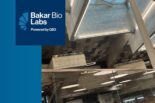Image of Bakar Bio Labs - modern interior with sky lights - with logo that also says Powered by QB3