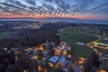 uc santa cruz at dusk from the sky
