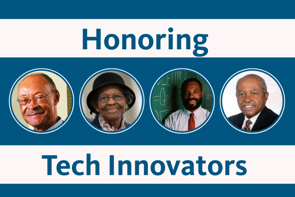 Honoring Tech Innovators with photos of 4 tech leaders