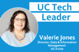 UC Tech Leader Valerie Jones photo with copy "UC Tech Leader"