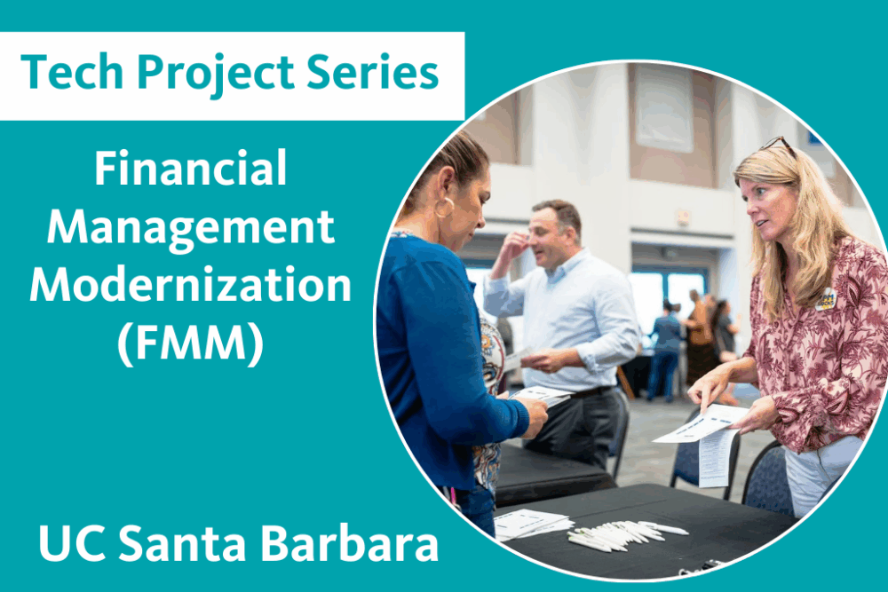 UCSB Tech Project header March 2026 photo of people interacting by Jeff Liang