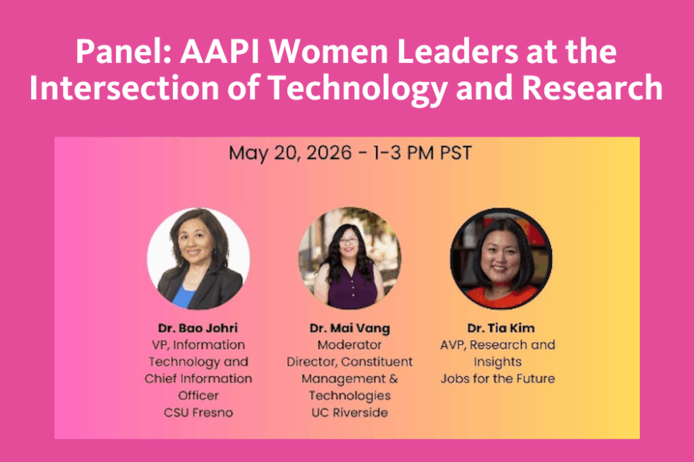 AAPI Heritage Month: Panel: AAPI Women Leaders at the Intersection of Technology and