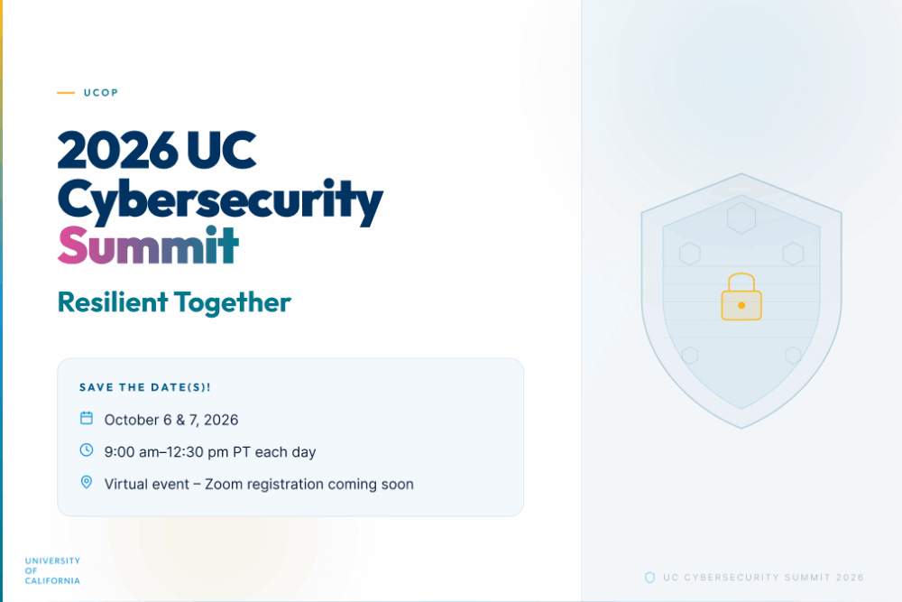 2026 Cybersecurity Summit - Resilient Together Save the Dates Oct 6&7