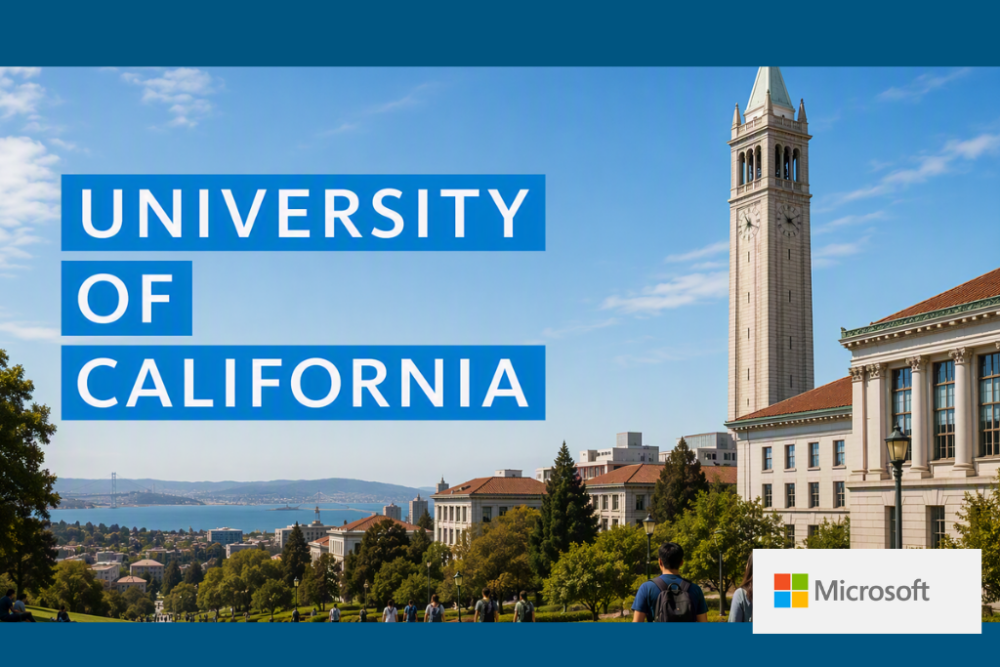 University of CA campus image for Microsoft free training
