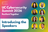 UC Cybersecurity Summit 2026: Resilient Together - Introducing the Speakers with the images of the speakers in small circular frames
