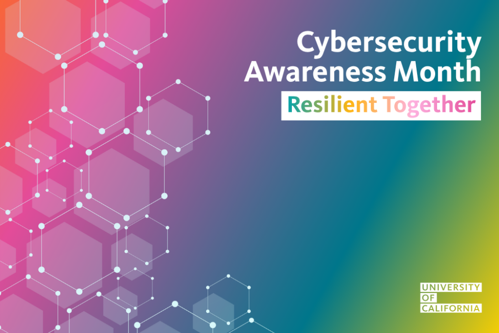 Cybersecurity Awareness Month (CAM): Resilient Together