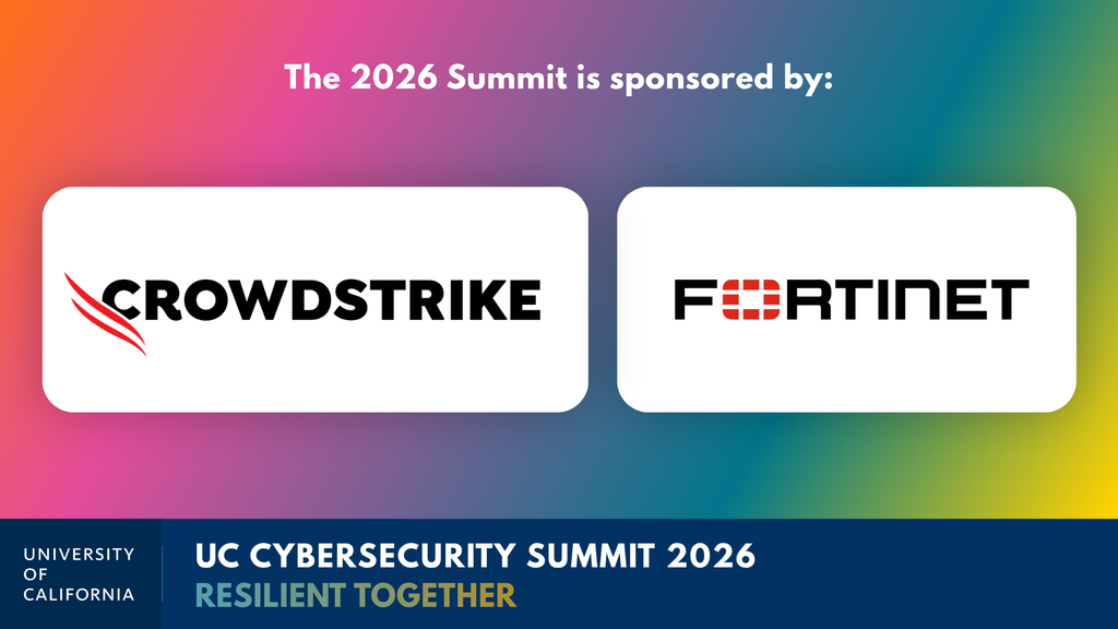 2026 Summit sponsors - Crowdstrike and Fortinet logos