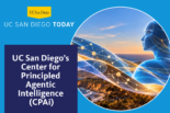 UC San Diego is launching the Center for Principled Agentic Intelligence (CPAi) with the San Diego Today logo and an AI generated image